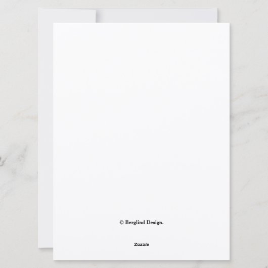 ハッピーバースデーエレガントピンクチューリップミニマリストboho シーズンカード (裏面)