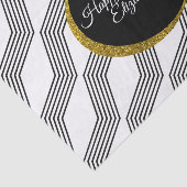 ハッピーバースデーエレガント金ゴールドグリッター白黒 薄葉紙 (詳細)