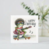 ハッピーバースデーエレキギター カード (スタンド正面)