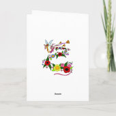 ハッピーバースデーエンジェルウクライナフォークアート カード (裏面)