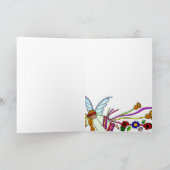 ハッピーバースデーエンジェルウクライナフォークアート カード (内部)