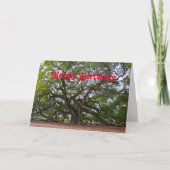 ハッピーバースデーエンジェルオークサウスカロライナ カード (正面)