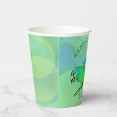 ハッピーバースデーオウム紙カップ 紙コップ (右)