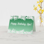 ハッピーバースデーオパ！ カード (黄色い花)