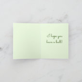 ハッピーバースデーオパ!ボールを持って!かわいい犬 カード (内部)