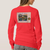 ハッピーバースデーオレゴン赤シャツ Tシャツ (裏面)