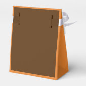 ハッピーバースデーオレンジと茶色の箱 フェイバーボックス (裏面サイド)