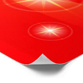 ハッピーバースデーオレンジの背景 ポスター (角)