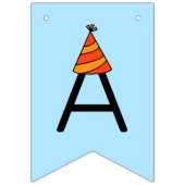 ハッピーバースデーオレンジキャット バンティングフラッグ (第3の旗)