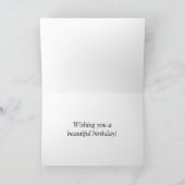 ハッピーバースデーオレンジサンライズオンザビーチ カード (内部)