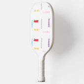 ハッピーバースデーオン白 ピックルボールラケット (左)