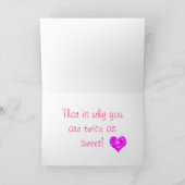 ハッピーバースデーオン・バレンタインデー シーズンカード (内部)