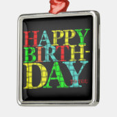 ハッピーバースデーオーナメント メタルオーナメント (左)