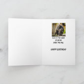 ハッピーバースデーオーバーザヒルサッおもしろいドゴリラ カード (内部)