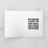 ハッピーバースデーオールドファルト カード (内部)