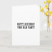ハッピーバースデーオールドファルト カード (黄色い花)