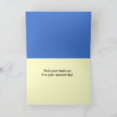 ハッピーバースデーオールドヤギそれは特別な日である カード (内部)