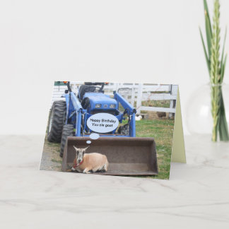 ハッピーバースデーオールドヤギそれは特別な日である カード