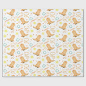 ハッピーバースデーカウボーイ ラッピングペーパー (フラット)