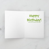 ハッピーバースデーカエルのグリーティングカード カード (内部)