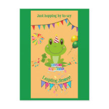 ハッピーバースデーカエル旗バルーン花火