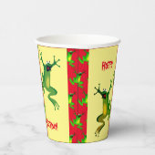 ハッピーバースデーカエル紙カップ 紙コップ (右)