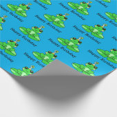 ハッピーバースデーカエル ラッピングペーパー (角)