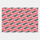 ハッピーバースデーカジノギフト ラッピングペーパーシート (正面)