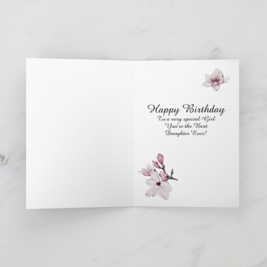 ハッピーバースデーカスタマイズグリーティングカード カード (内部)