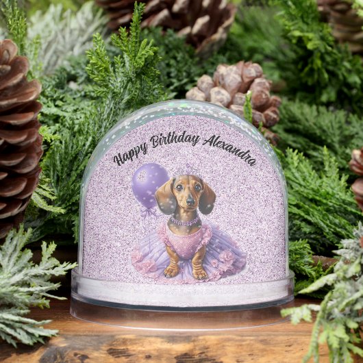 ハッピーバースデーカスタマイズチャイルドスノースグローブ (冬)