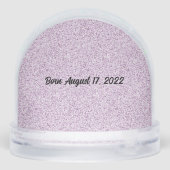 ハッピーバースデーカスタマイズチャイルドスノースグローブ (裏面)