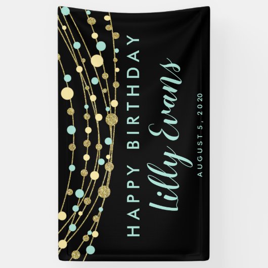 ハッピーバースデーカスタマイズバナー30日 横断幕 (縦)