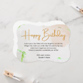 ハッピーバースデーカスタマイズ可能なデジタル挨拶カード カード (正面/裏面インサイチュ)