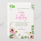 ハッピーバースデーカスタマイズ可能なデジタル挨拶カード シーズンカード (正面/裏面)