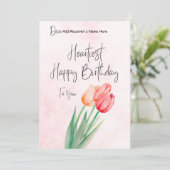 ハッピーバースデーカスタマイズ可能なデジタル挨拶カード シーズンカード (スタンド正面)