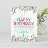 ハッピーバースデーカスタマイズ可能なデジタル挨拶カード シーズンカード (スタンド正面)