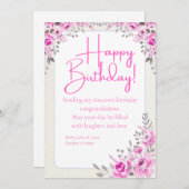 ハッピーバースデーカスタマイズ可能なデジタル挨拶カード シーズンカード (正面/裏面)