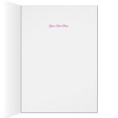 ハッピーバースデーカスタマイズ可能なピンクローズ (内側 (右))