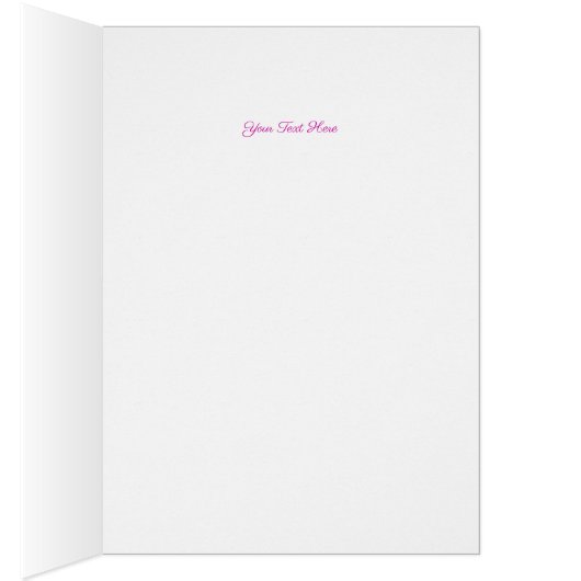 ハッピーバースデーカスタマイズ可能なピンクローズ (内側 (右))