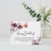 ハッピーバースデーカスタマイズ可能なフラットグリーティングカード カード (スタンド正面)