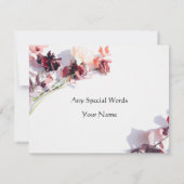 ハッピーバースデーカスタマイズ可能なフラットグリーティングカード カード (裏面)