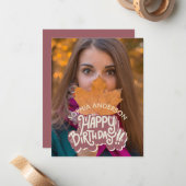 ハッピーバースデーカスタマイズ ノートカード (正面/裏面インサイチュ)