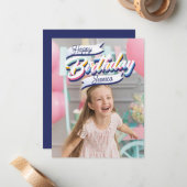 ハッピーバースデーカスタマイズ ノートカード (正面/裏面インサイチュ)
