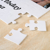 ハッピーバースデーカスタムおばあちゃんの写真 ジグソーパズル (側面)