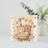 ハッピーバースデーカスタムカード (スタンド正面)