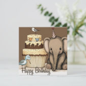 ハッピーバースデーカスタムカード (スタンド正面)