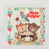 ハッピーバースデーカスタムカード (正面/裏面)