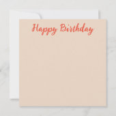 ハッピーバースデーカスタムカード (裏面)