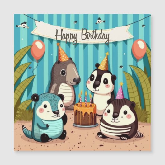 ハッピーバースデーカスタムカード (正面)