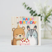 ハッピーバースデーカスタムカード (スタンド正面)